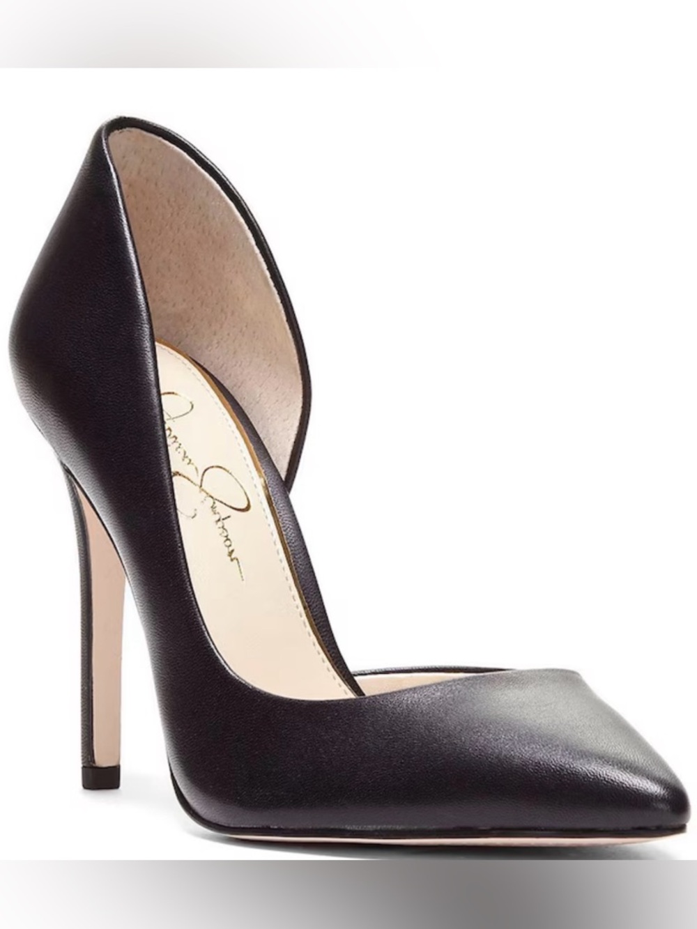 Jessica Simpson NWOT Paryn Prizma Leather d’Orsay Pumps Heels Black Size 7.5